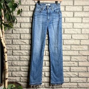 Moussy Vintage Straight Leg Jeans Release Hem